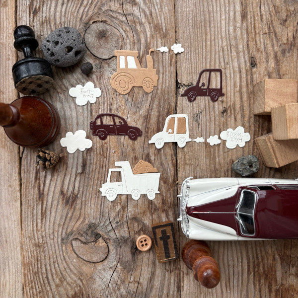 Набор ножей для вырубки "По шоссе, по полям", 6 шт. (MiMiCut, Россия)