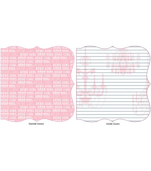 Обложки для альбома фигурные "Chic Bebe' Girl" (Teresa Collins)