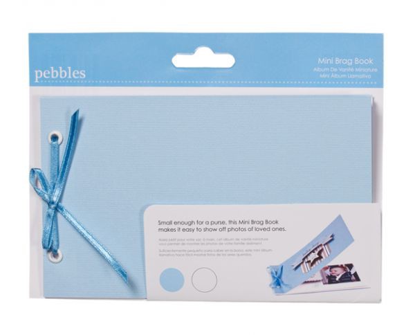 Мини-альбом из коллекции New Additions, цвет Голубой (Pebbles) 