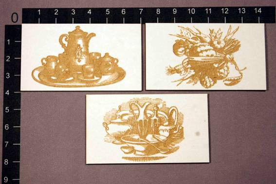 Набор карточек из чипборда "Натюрморт", 3 шт. (By MamaYaga, Россия) 