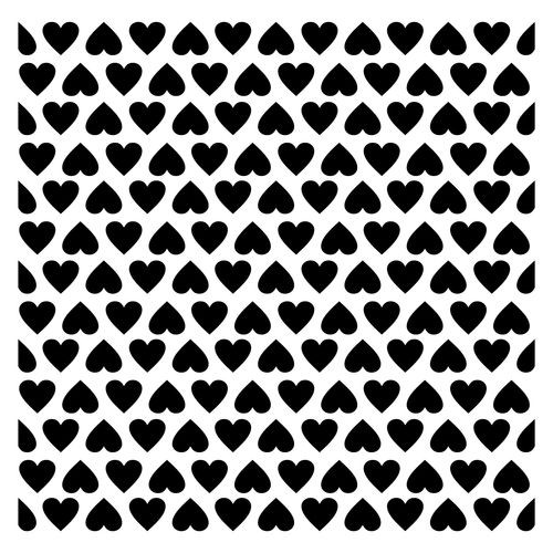 Трафарет Крупные сердечки (Scrapberry's)