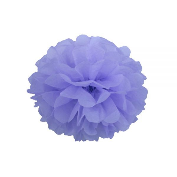 Помпон из бумаги тишью, диаметр 20 см, цвет Сиреневый 