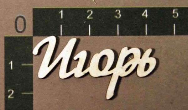 Надпись из чипборда "Игорь" (By Mama Yaga, Россия)  