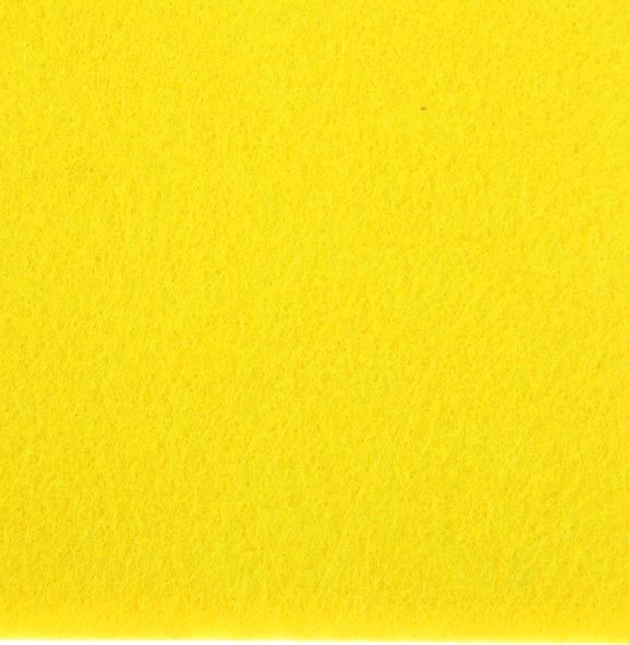 Фетр клеевой жесткий размером 20*30 см, 1 мм, 100% полиэстер, цвет Желтый