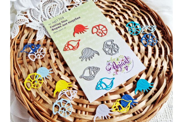 Набор ножей для вырубки "Морские ракушки" (Agiart, Россия)