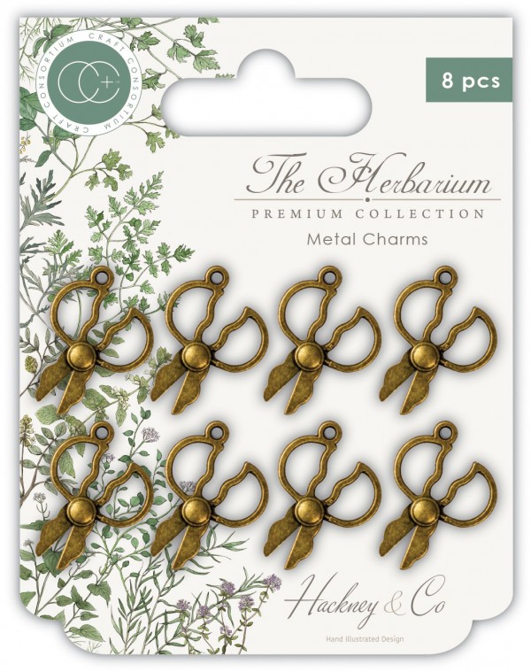Набор металлических шармиков "Ножницы" Herb Scissors Metal Charms, 8 шт.