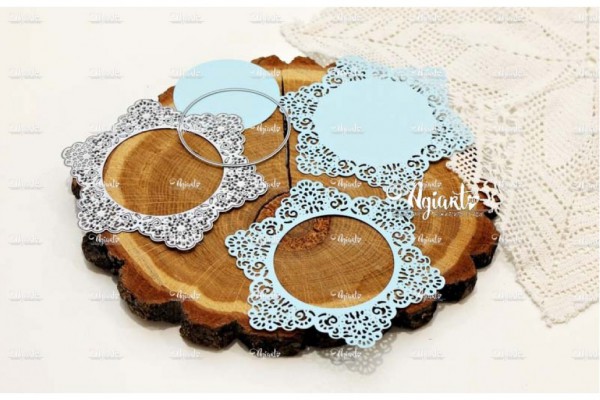 Нож для вырубки "Салфетка-рамка "Ностальгия" (Agiart, Россия)  