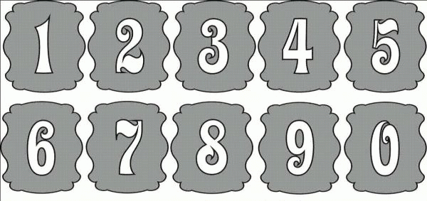 Номерки 1 2 3. Рамка "цифры". Фигурные цифры. Цифры в рамке красивые. Нумерация для печати.