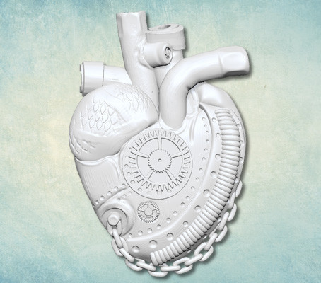 Молд для творчества "Сердце Стим-панк"(Арт-студия "ПроСвет")