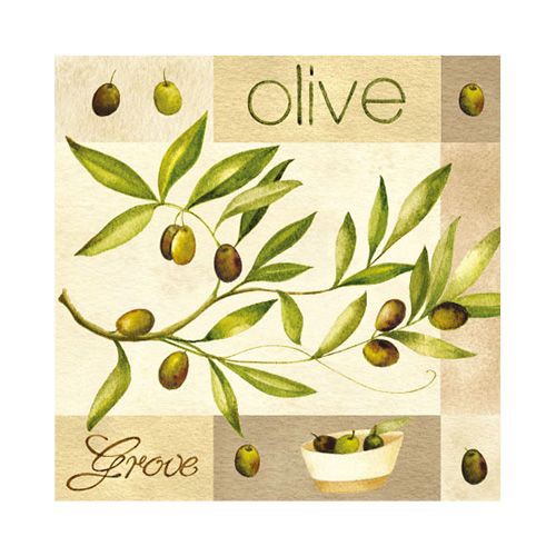 Салфетка 33*33 см "Olive Garden", 1 штука (Paw Decor Collection)