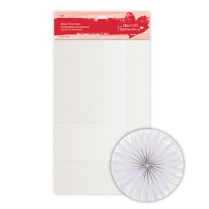 Набор для создания новогодних украшений "Рождественская вертушка", 6 листов (Docrafts)
