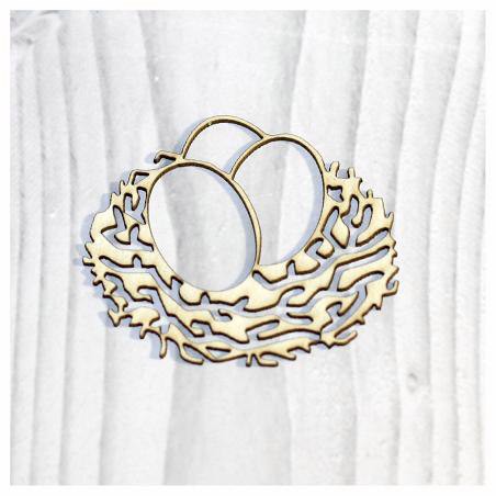 Фигурка из чипборда из коллекции "Пасха" Гнёздышко (Россия) 