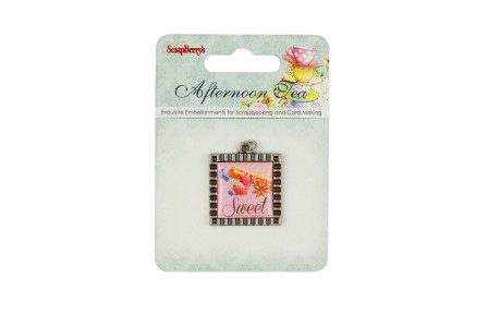 Металлическая подвеска #1 из коллекции Полуденный чай (Scrapberry's) 