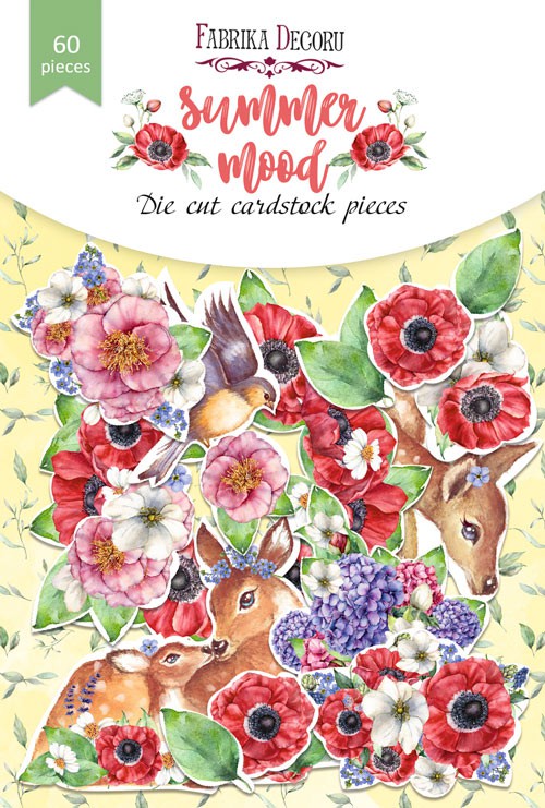 Набор высечек из коллекции "Summer mood", 60 шт. (Фабрика декору, Украина)
