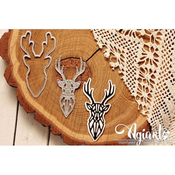Набор ножей для вырубки "Олень. Геометрия" (Agiart, Россия)