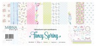 Набор бумаги из коллекции "Fancy Spring", 12 листов (Mona design) 