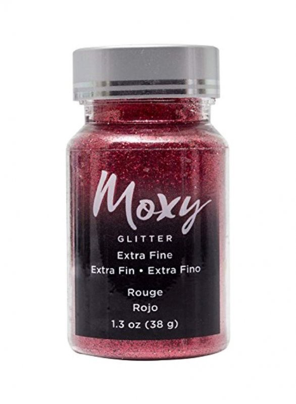 Глиттер в баночке "Moxy", цвет Красный, 38 гр. (American Crafts)