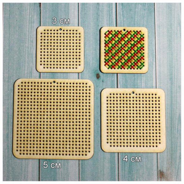 Заготовка для вышивки из чипборда Квадрат, размеры разные