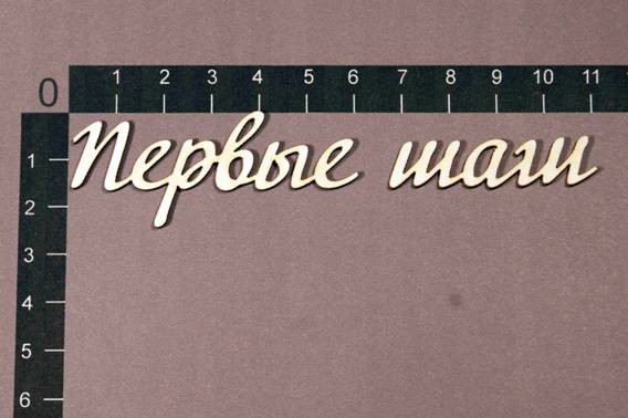 Набор слов из чипборда "Первые шаги" (By Mama Yaga, Россия)