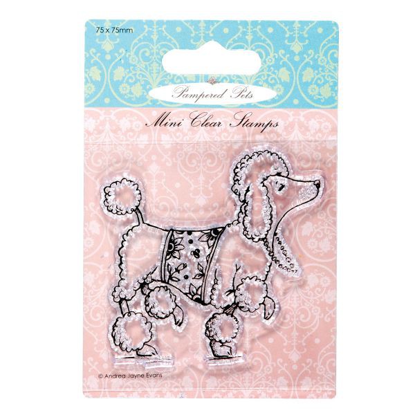 Штамп "Пудель" из коллекции "Любимцы-неженки" (Docrafts) 