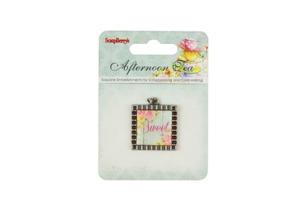 Металлическая подвеска #2 из коллекции Полуденный чай (Scrapberry's)  