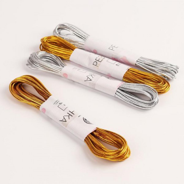 Резинка шляпная 2 мм, цвет в ассортименте, 1 метр