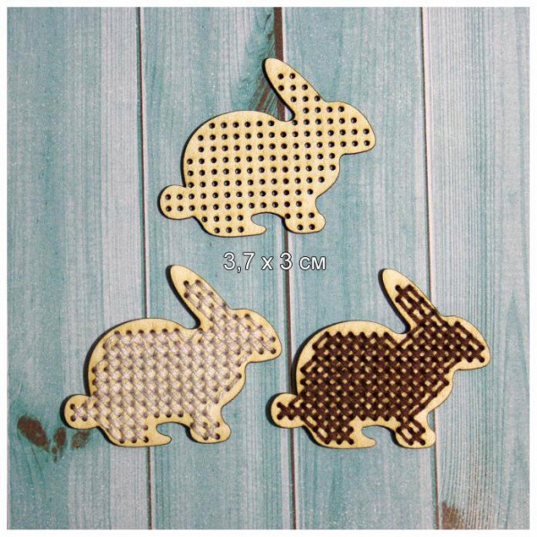 Заготовка для вышивки из чипборда Кролик