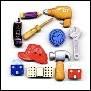 Набор тематических пуговиц "Умелец" (Handyman) (Buton Galore)