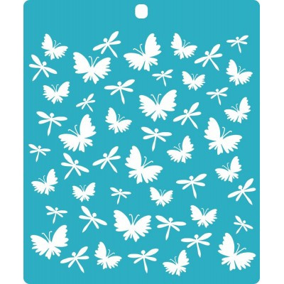 Трафарет "Бабочки и стрекозы" (Craftstory, Россия)