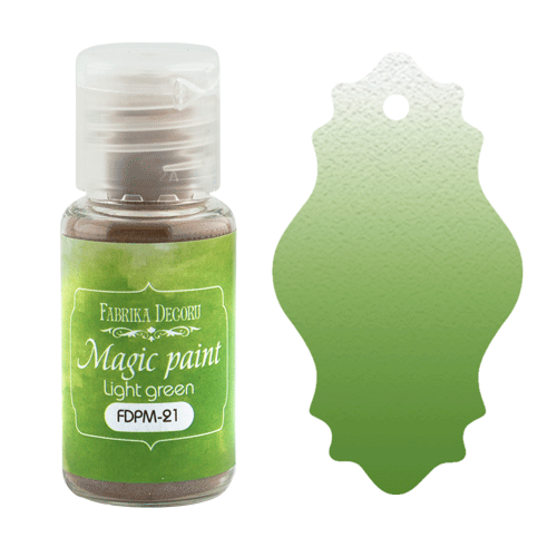 Сухая краска "Magic paint", цвет Светло-зеленый, 15мл (Фабрика Декору, Украина)