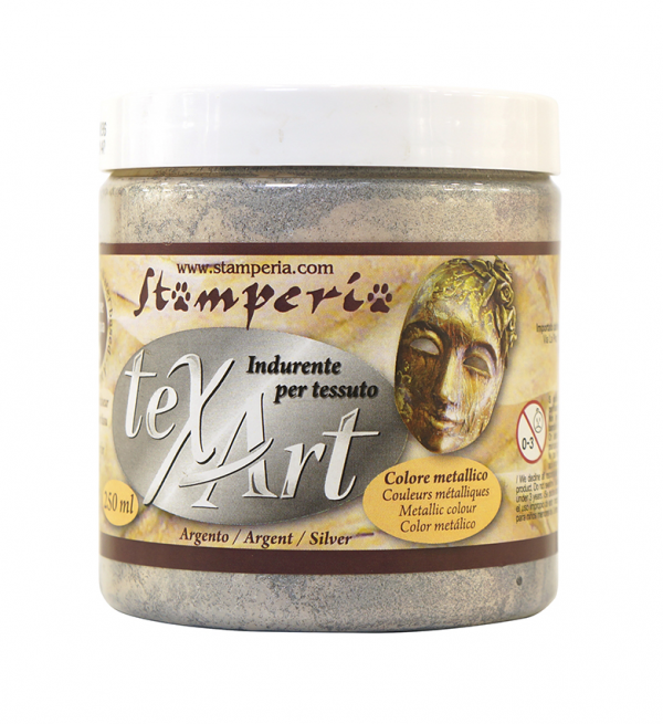 Отвердитель для ткани, 250 мл, цвет Серебристый (Stamperia, Италия)