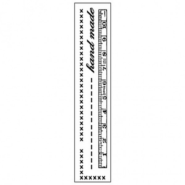 Штамп резиновый "Hand made", набор из 5 шт., 4*18 см (Stamperia)