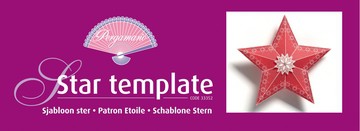 Шаблон для изготовления Коробочки "Звезда", пластик (Pergamano)