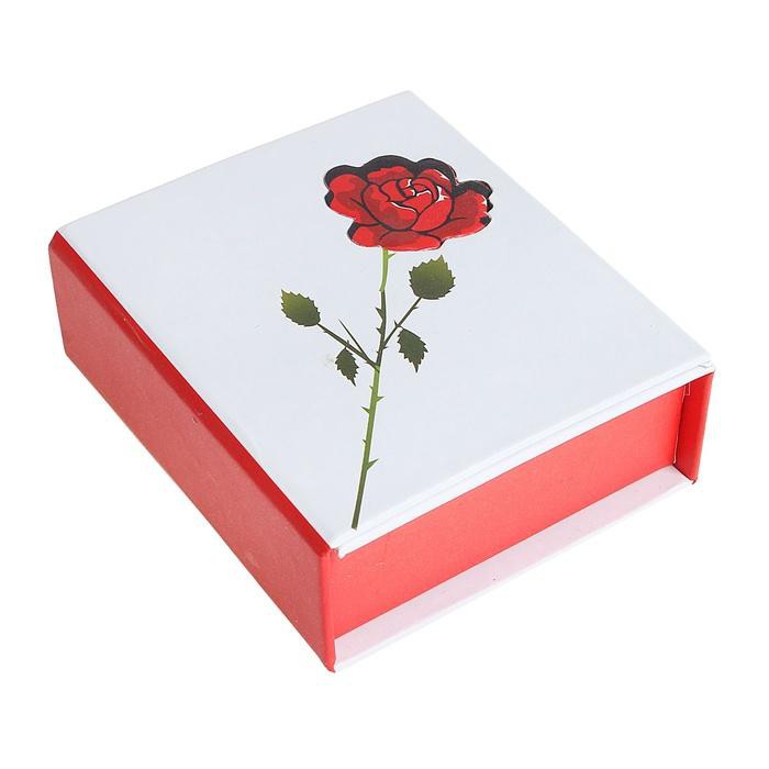Коробочка подарочная для украшений "Роза", 8,7*7,5*3,3 см