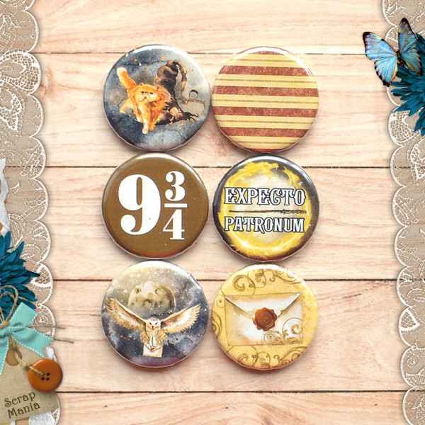 Набор фишек из коллекции "Волшебник" Заклинание (ScrapMania) 