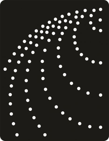 Трафарет пластиковый 10*13 см "Взмах" (byMamaYaga)  