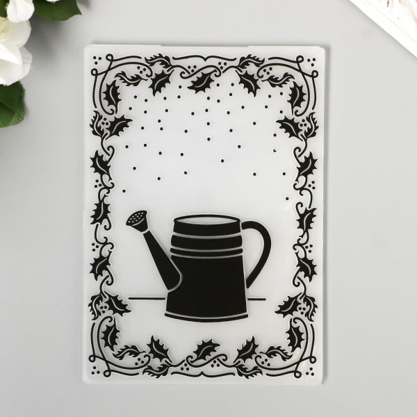 Папка для тиснения 3D "Лейка и листья" (АртУзор) 