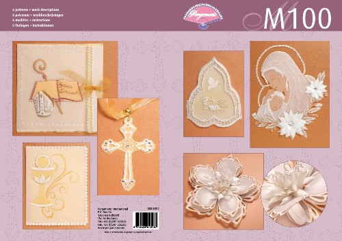 Набор схем для парчмента "Религиозные мотивы" М100, описание на англ.языке  