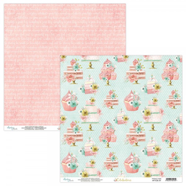 Бумага из коллекции Celebrations #01 (Mintay by Karola) 