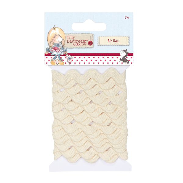 Тесьма-вьюнок из коллекции Tilly Daydreams, цвет Нежно-бежевый, 2 метра (Docrafts) 