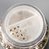Стеклянный глиттер-слюда в баночке "Moxy", цвет Серебро, 75 гр. (American Crafts)