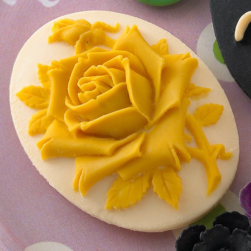 Фишка-камея "Цветок", 1 штука (Webster's Pages)  