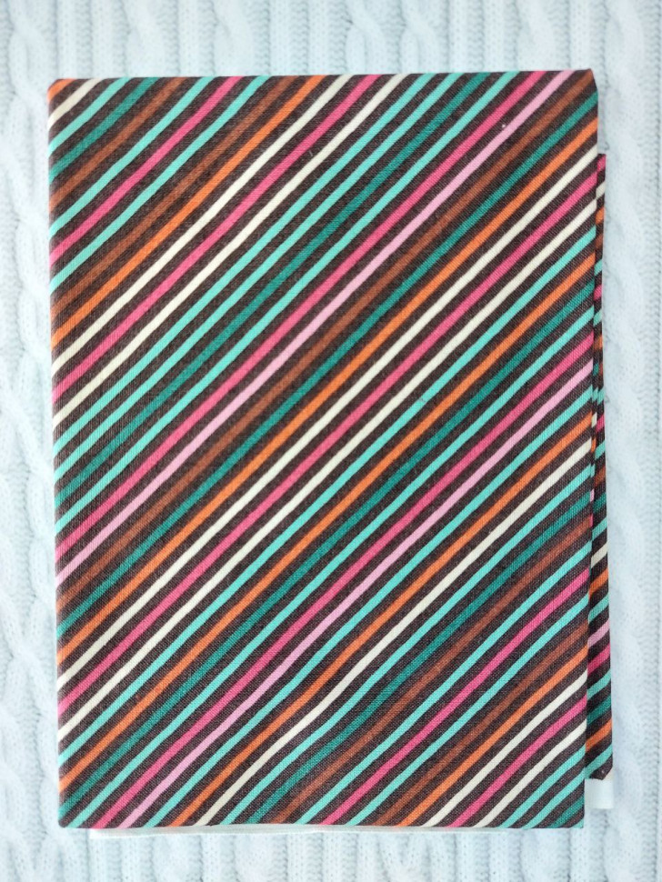 Отрез ткани для пэчворка, коллекция PEPPY Papillon Ginkgo Leaf 4043, цвет Черный, 50*55 см, 100% хлопок (США)