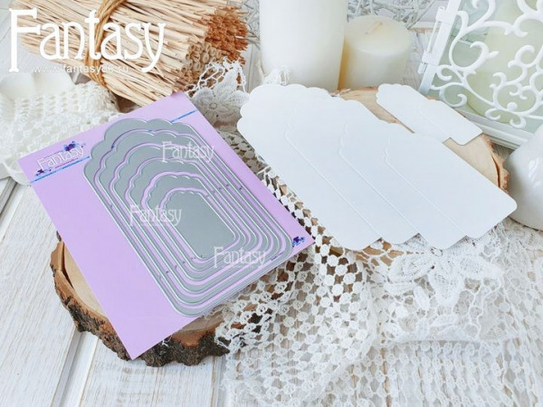 Ножи для вырубки "Теги-1453", размер 7,8х15 см (Fantasy, Россия)  