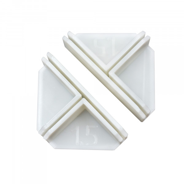 Набор Т-уголков на 1.5 мм/ 2 мм для создания коробок, цвет Белый (Яна Седышева, Россия) 