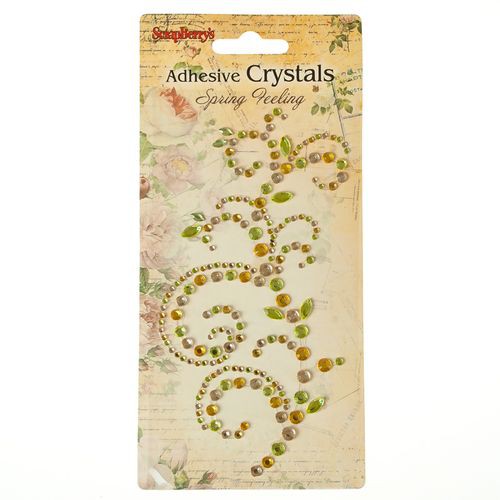 Аппликация из коллекции "Весеннее настроение", цвет Желто/Зеленый (Scrapberry's)