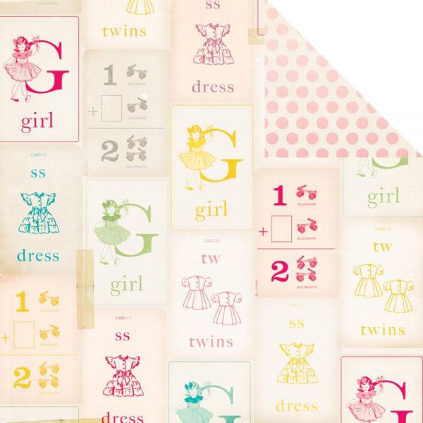 Бумага из коллекции Oh Darlihg  "My Girl" (для разрезания) (Crate Paper) 