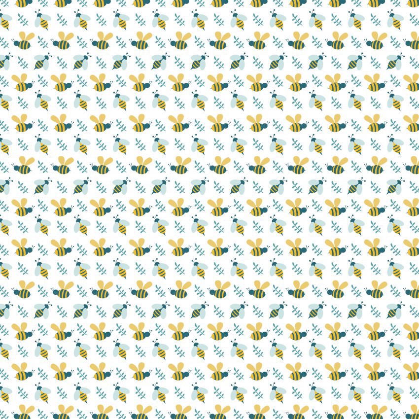 Бумага 30*30 см из коллекции "Наши детки! Мальчики!" Пчелы (Бумажный уголок, Россия)