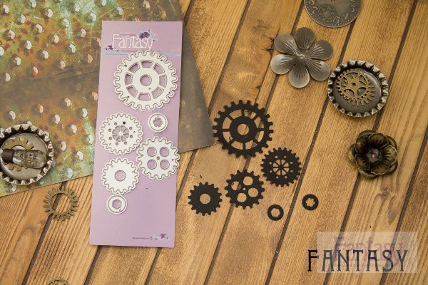 Нож для вырубки из коллекции "Стимпанк" Шестеренки (Fantasy, Россия)