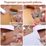 Ножницы для вышивания "Цапельки", мини, 3,5", 8,9 см, цвет серебряный (Артузор) 